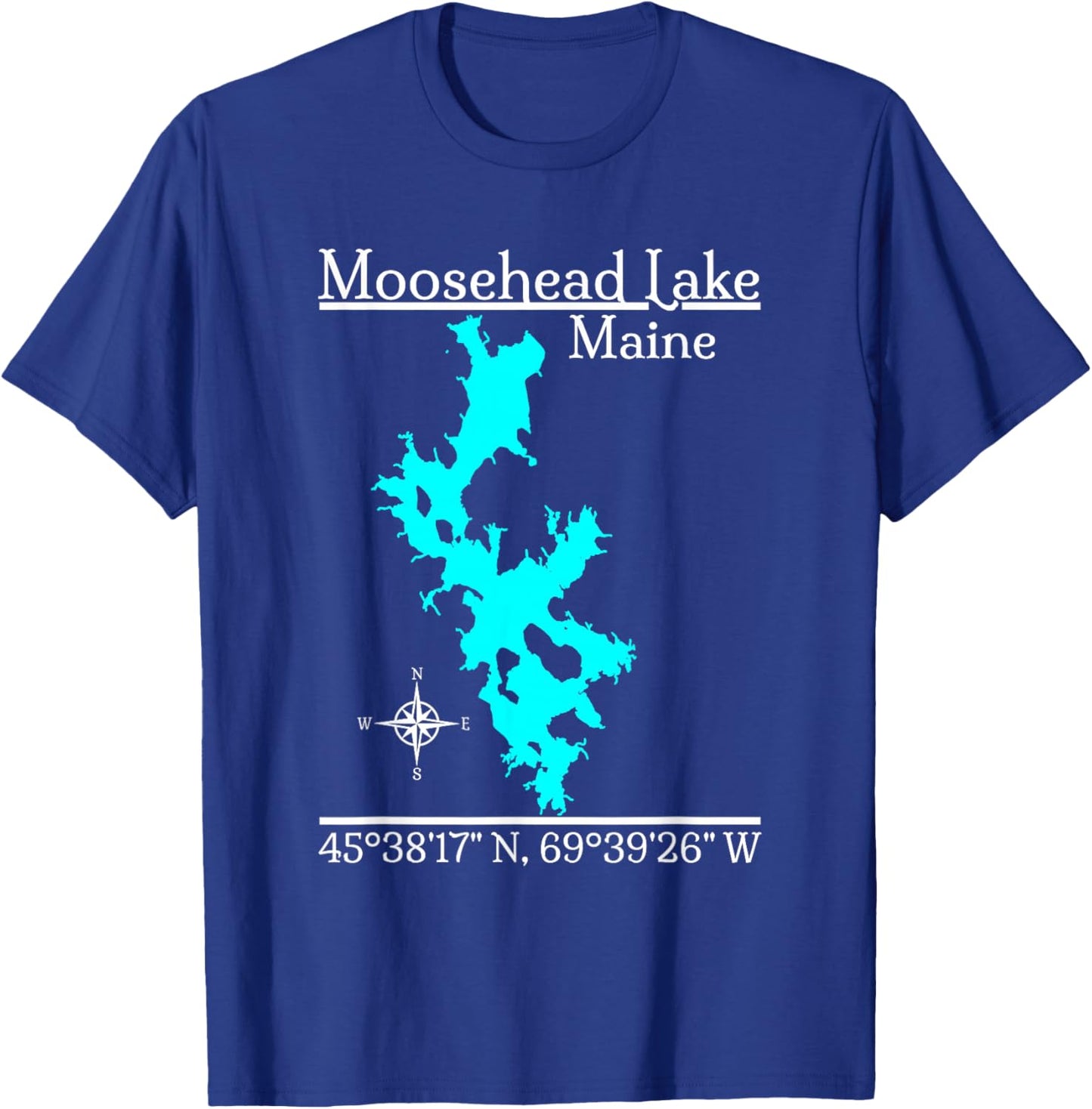 Moosehead Lake - Maine T-Shirt - T-Shirt | Royal