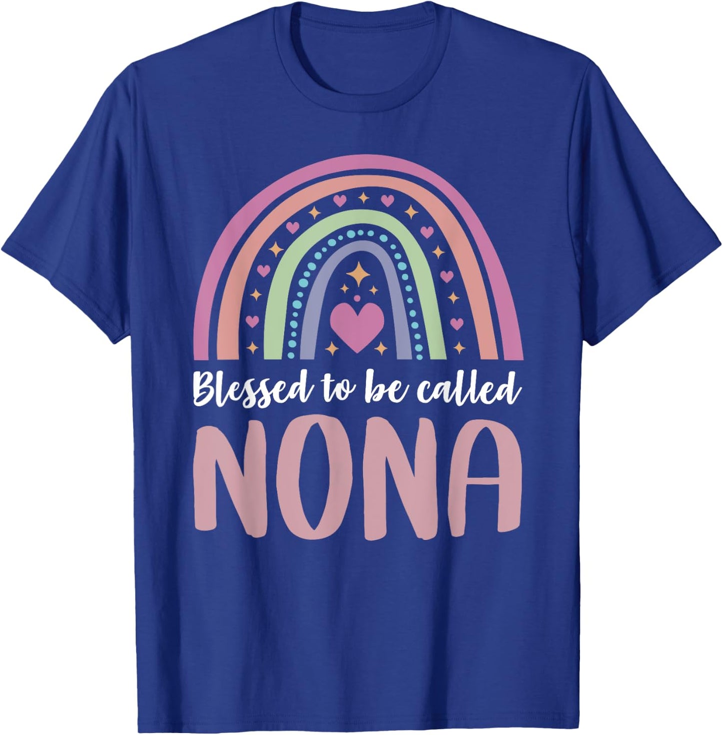 Nona Shirt for Grandma Women Mothers Day Blessed Nona T-Shirt - T-Shirt | Royal