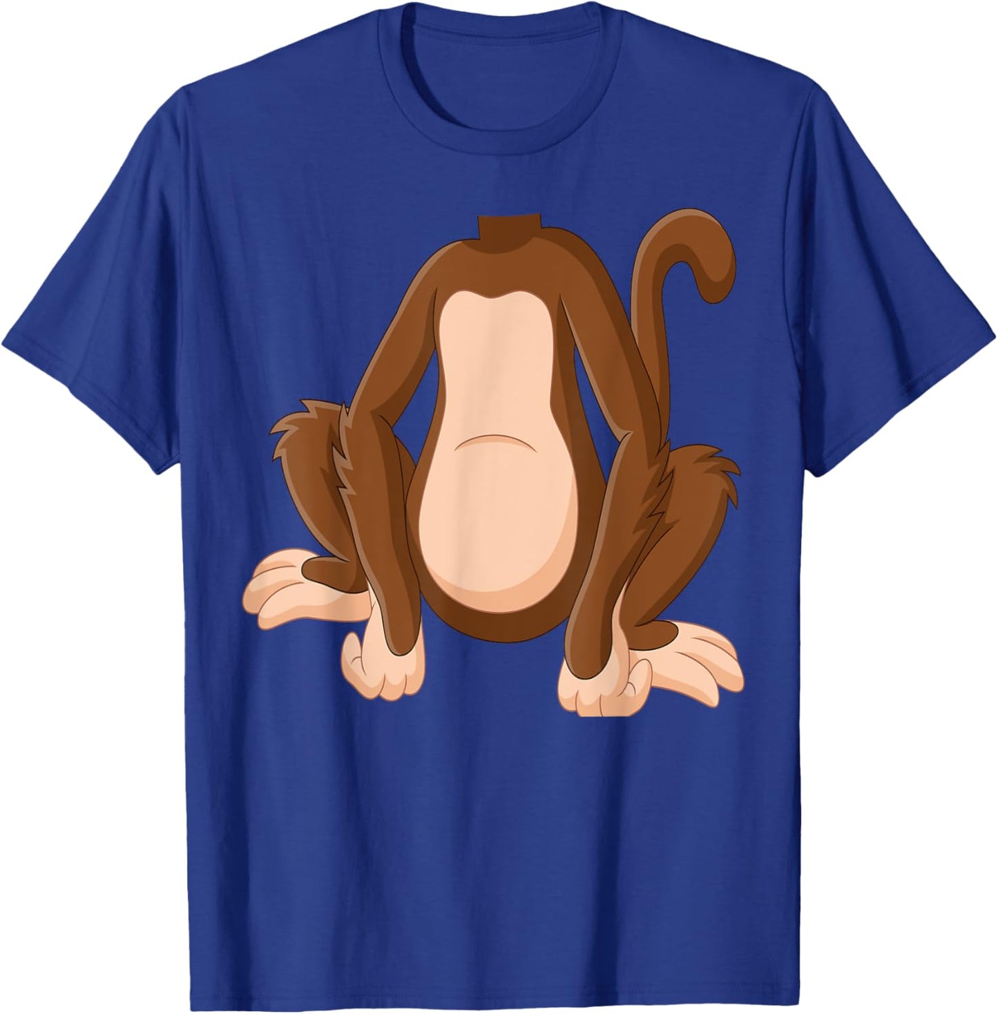 Monkey Shirt Adult Kids Men Women Monkey Costume T-Shirt - T-Shirt | Royal