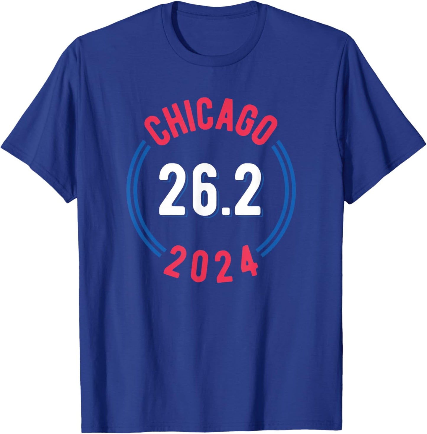 Chicago 2024 Marathon 26.2 T-Shirt - T-Shirt | Royal
