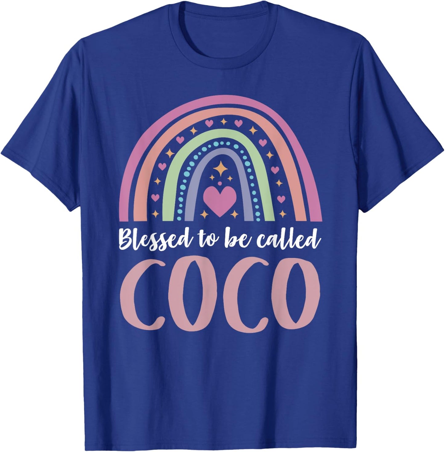 Coco Shirt for Grandma Women Mothers Day Blessed Coco T-Shirt - T-Shirt | Royal