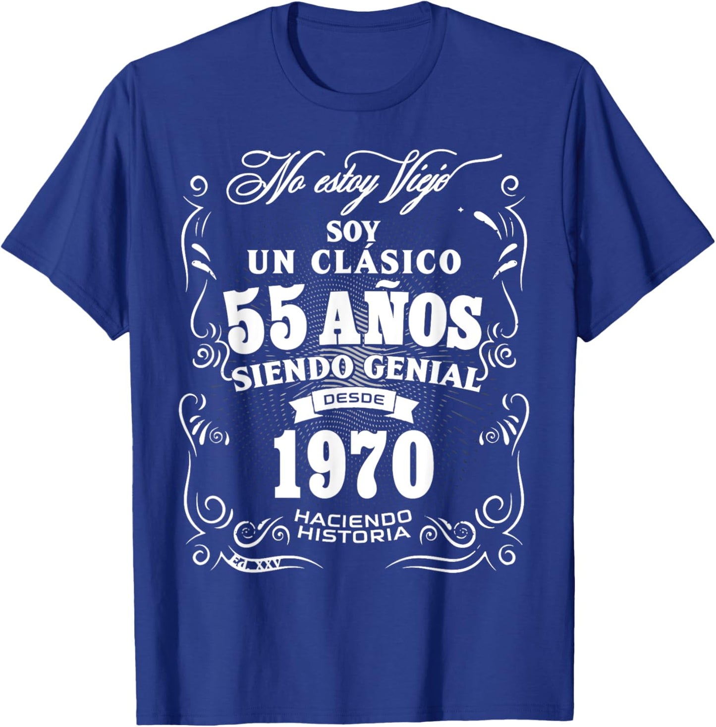 55th Birthday gift in Spanish Regalo cumpleanos 55 T-Shirt - T-Shirt | Royal