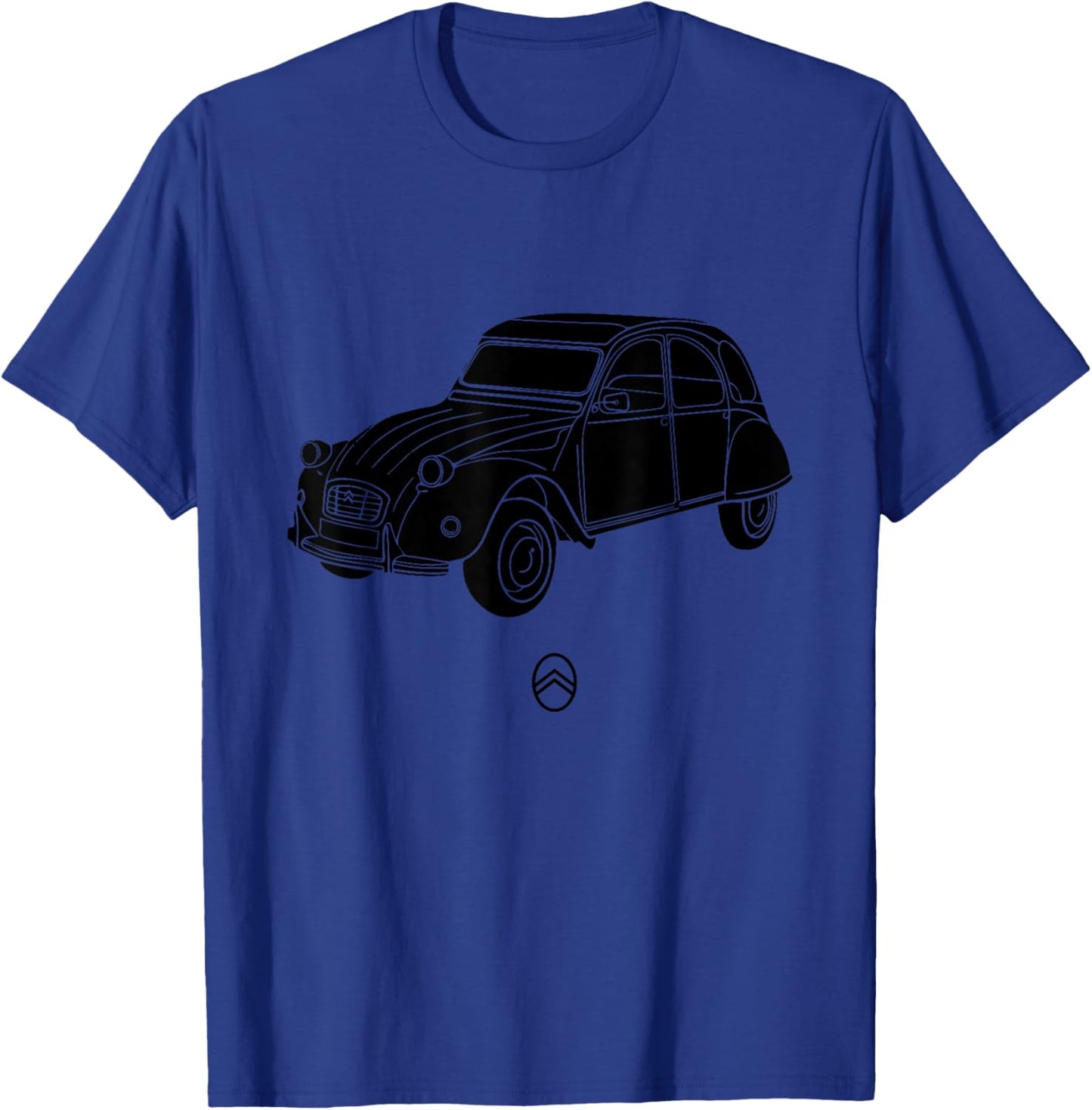 Citroën 2CV Angle Black Fill T-Shirt - T-Shirt | Royal