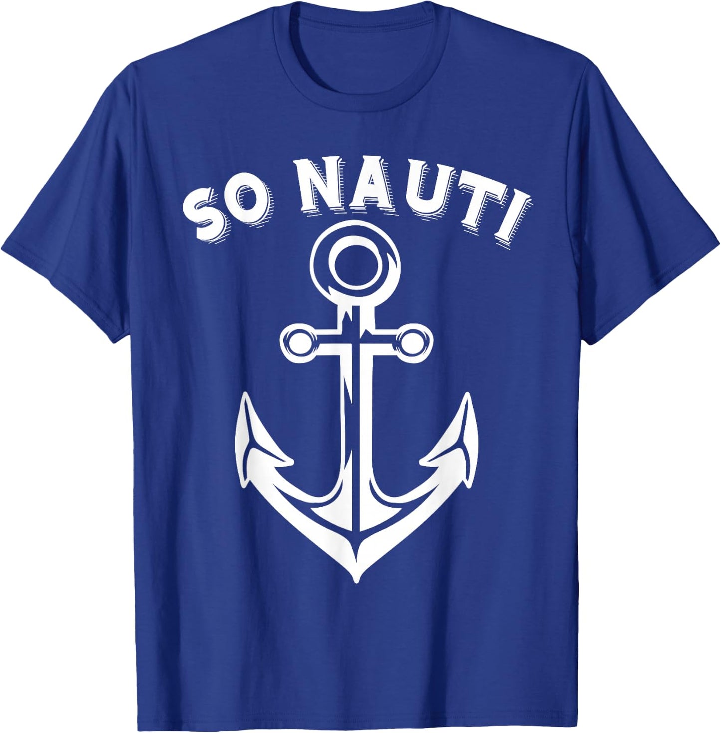 Ladies So Nauti Nautical Graphic T-Shirt - T-Shirt | Royal