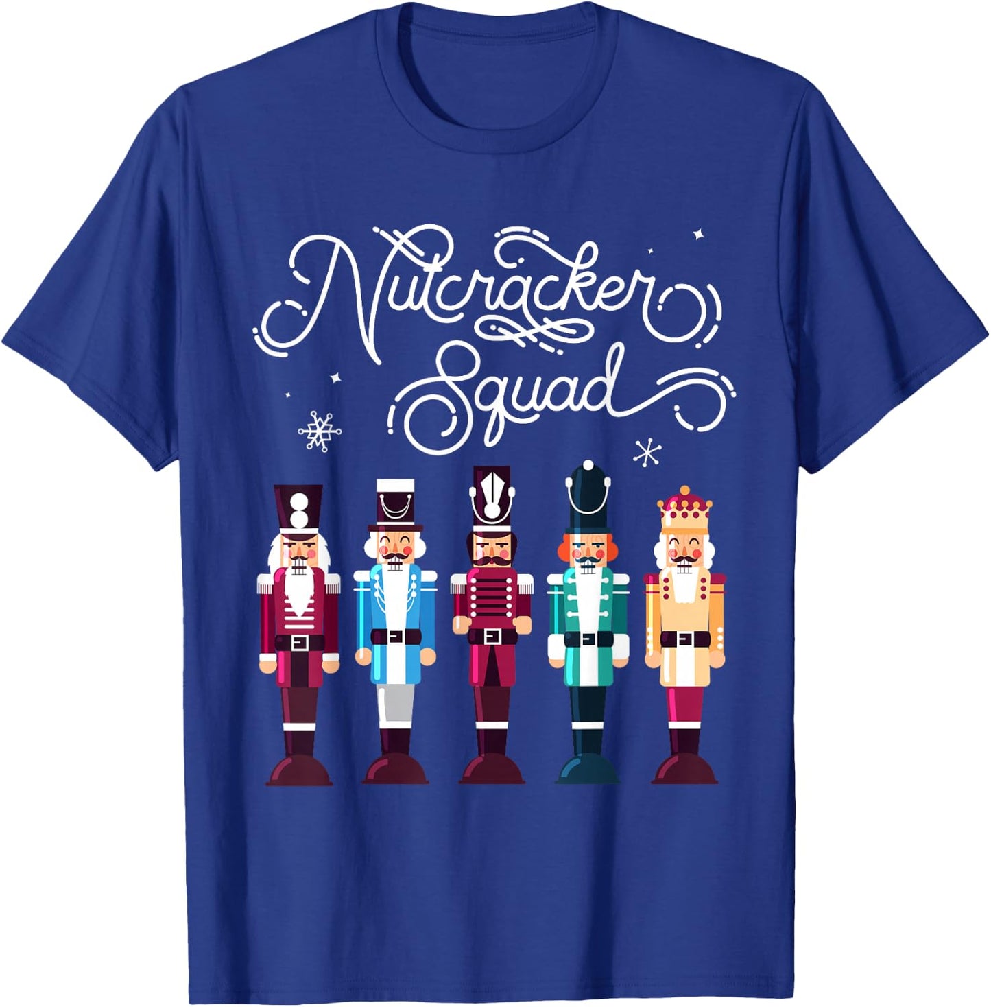 Nutcracker Squad Holiday Christmas Boy Girls Women Men Cute T-Shirt - T-Shirt | Royal