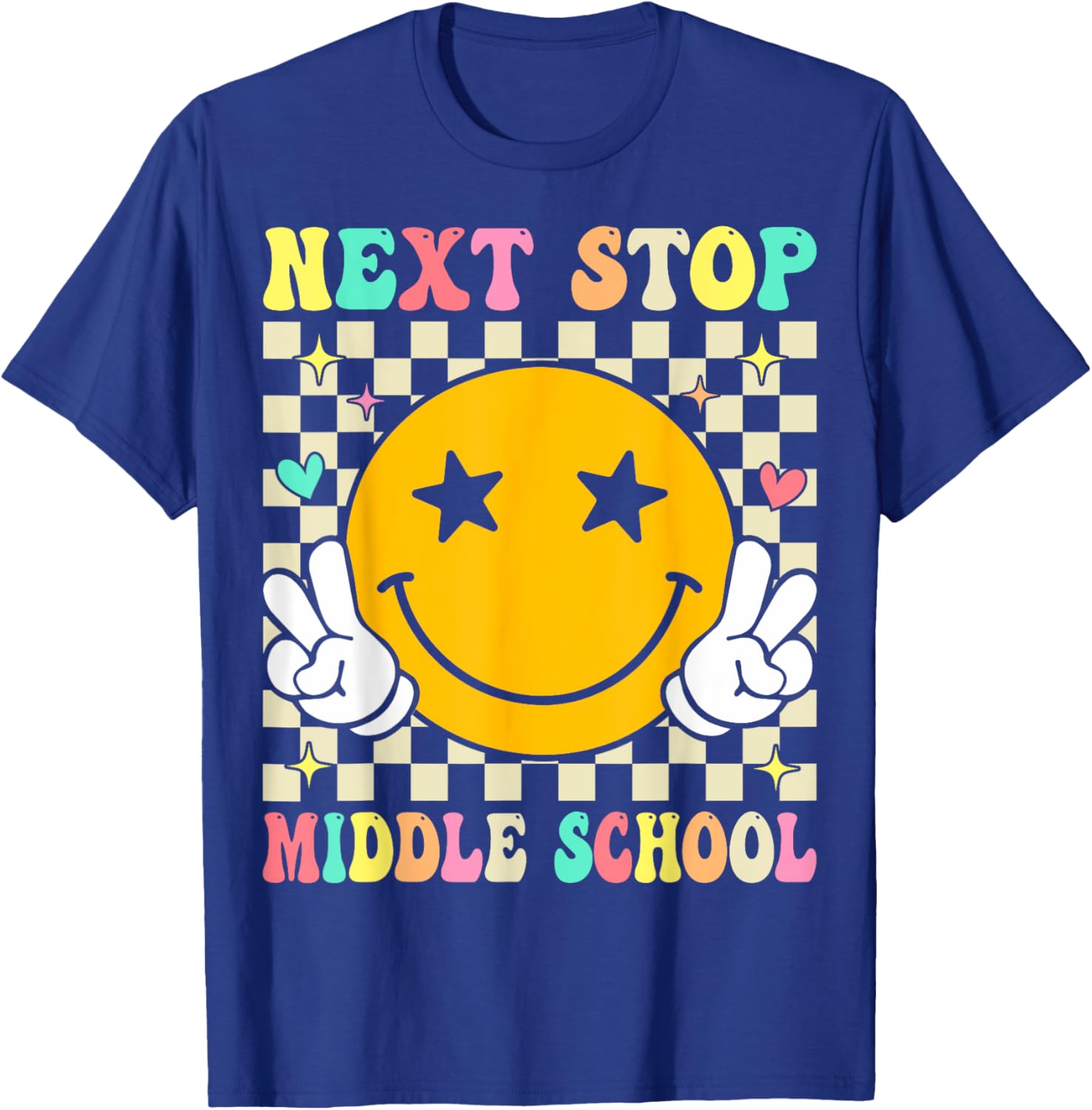 Next Stop Middle School Elementary School Graduation T-Shirt - T-Shirt | Royal