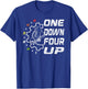 1 Down 4 Up Motorcycle T-Shirt - T-Shirt | Royal