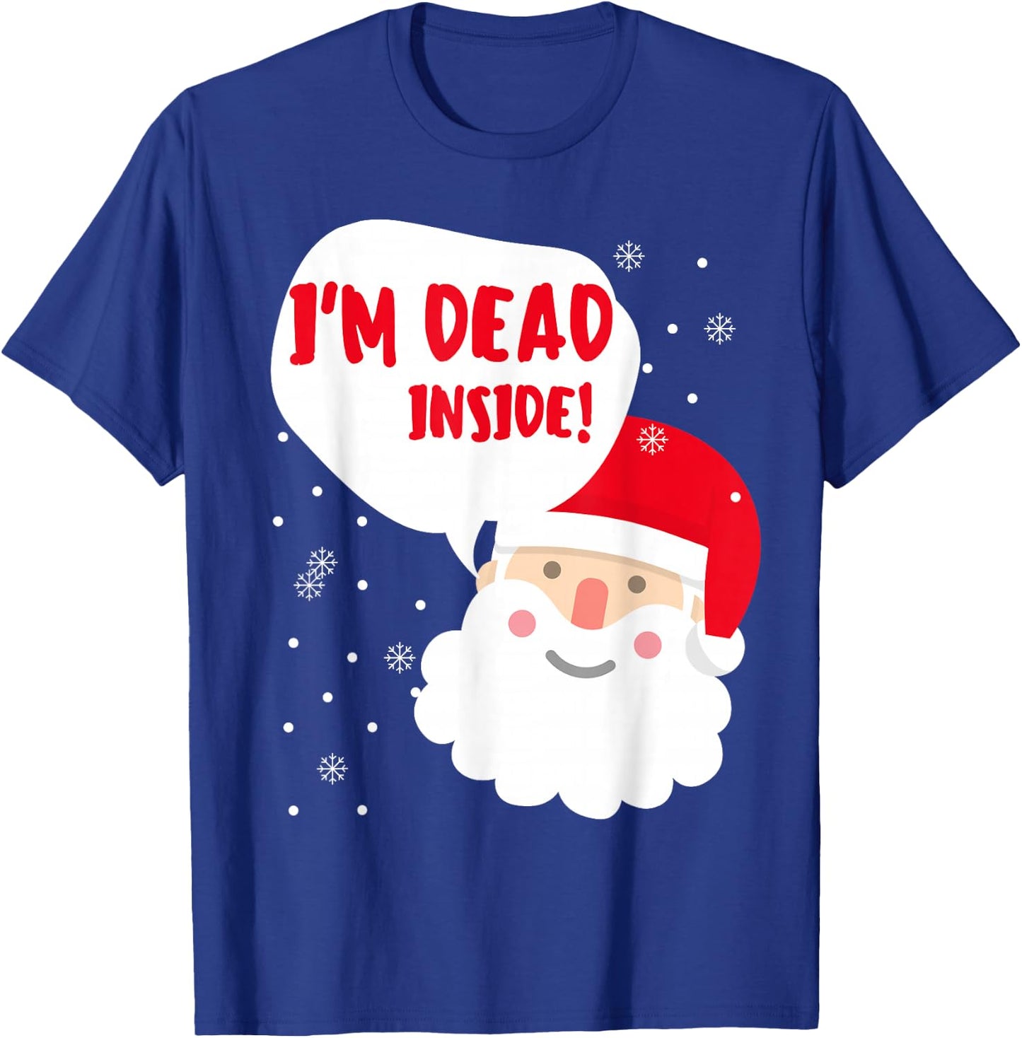 Funny Santa Inappropriate Christmas Adult Naughty Xmas T-Shirt - T-Shirt | Royal