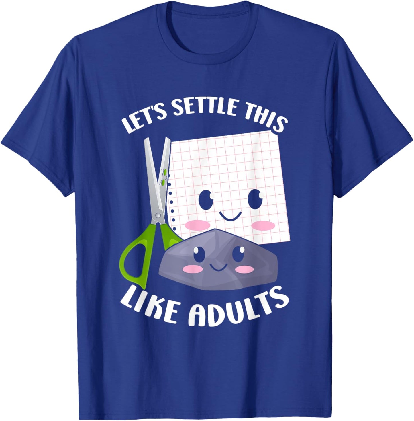 Rock Paper Scissors Funny Group Kawaii Halloween Costumes T-Shirt - T-Shirt | Royal