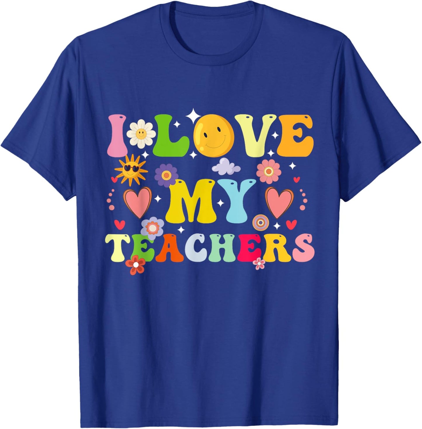 Graduation I Heart My Teachers I Love My Teachers Men Women Kids T-Shirt - T-Shirt | Royal