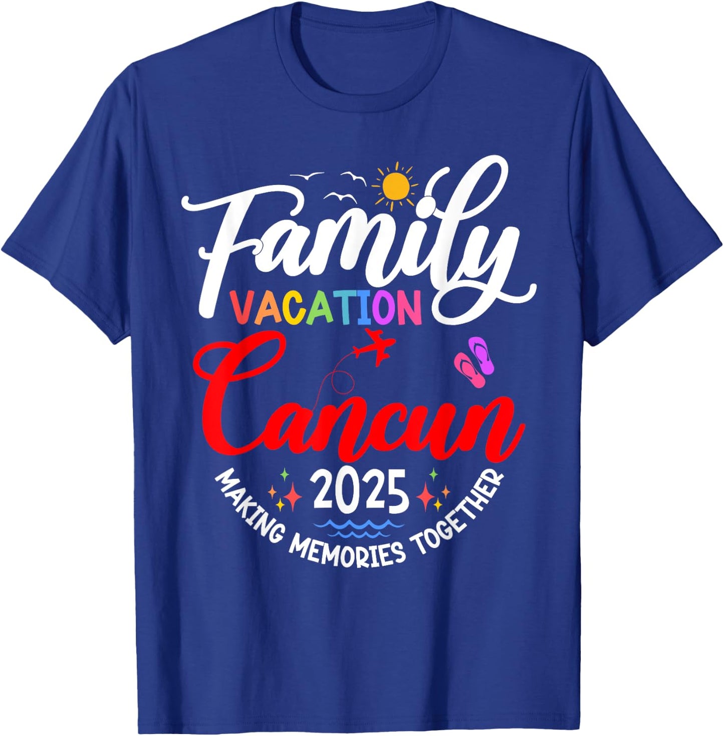 Family Vacation Cancun 2025 Matching Mexico Vacation 2025 T-Shirt - T-Shirt | Royal