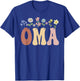 Oma Gifts Women Wildflower Floral Design Oma T-Shirt - T-Shirt | Royal