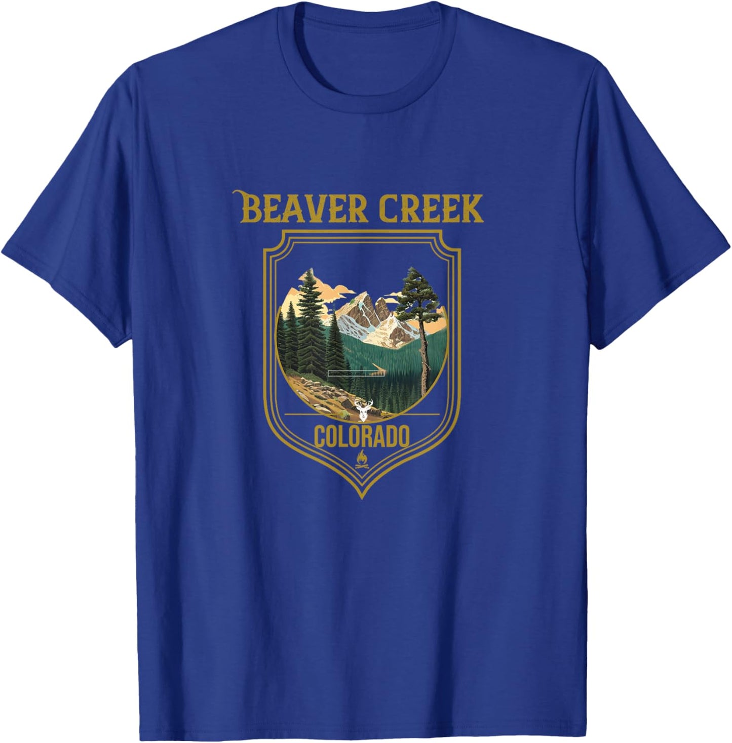 Beaver Creek Souvenir Apparel - Beaver Creek Hiking T-Shirt - T-Shirt | Royal
