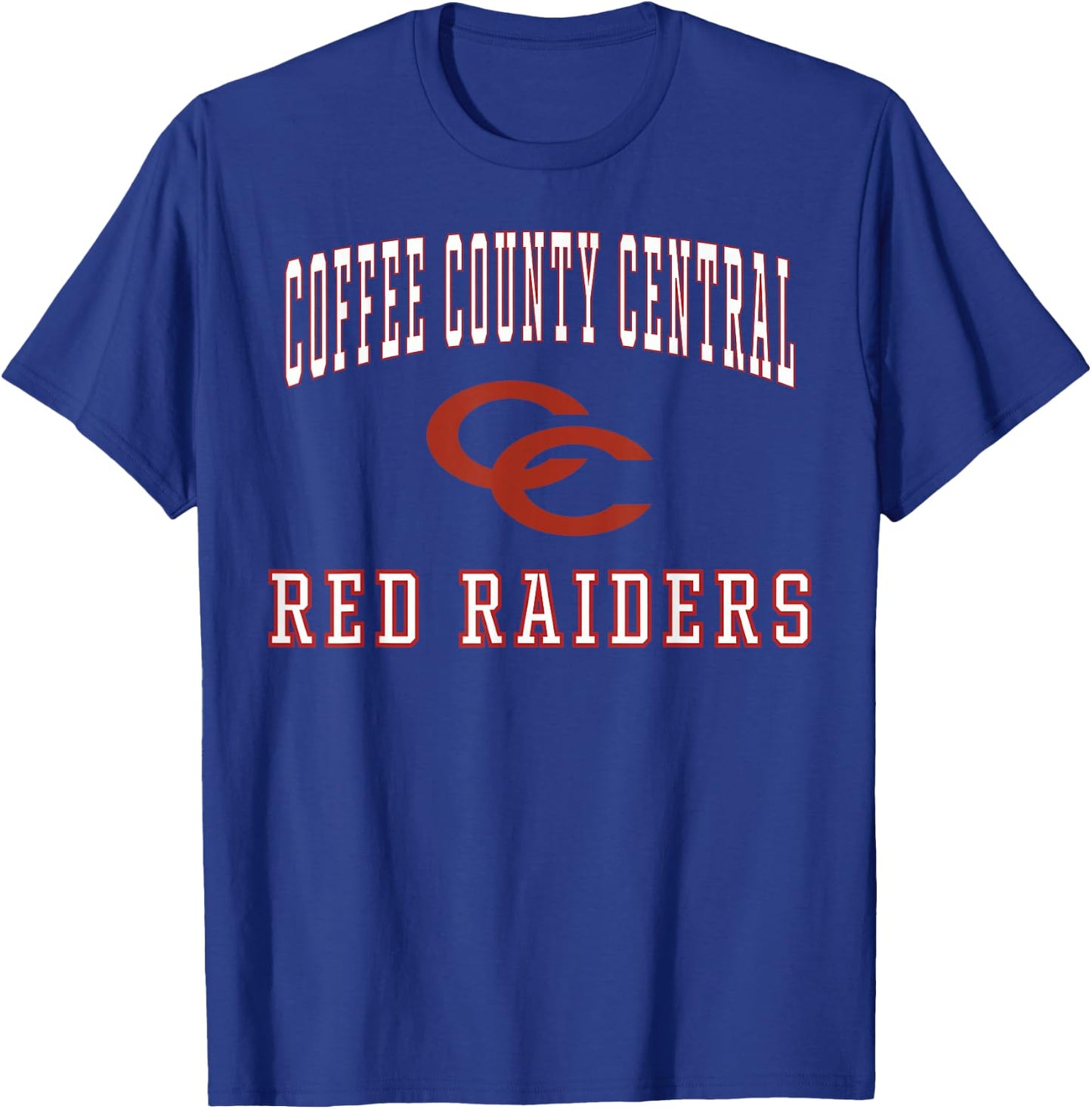 Coffee County Central High School Red Raiders C1 T-Shirt - T-Shirt | Royal