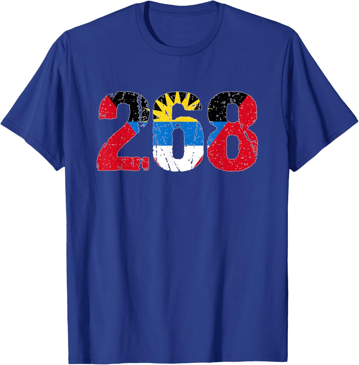 268 Antigua and Barbuda T-Shirt - T-Shirt | Royal