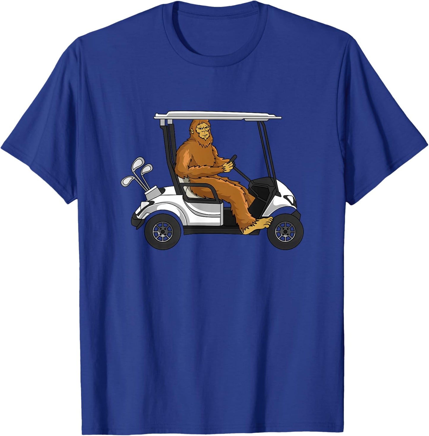 Bigfoot Golf Design for a Golf Player T-Shirt - T-Shirt | Royal