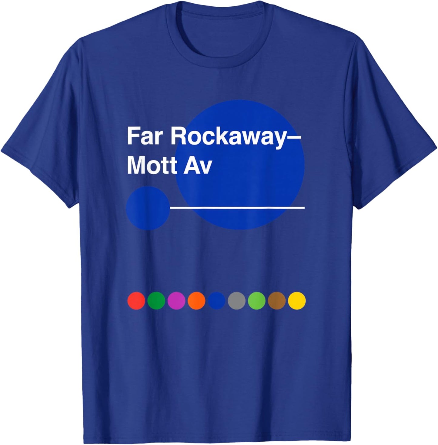 Queens Mott Avenue Far Rockaway T-Shirt - T-Shirt | Royal