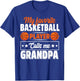 My Favorite Basketball Player Calls Me Grandpa Cute T-Shirt - T-Shirt | Royal
