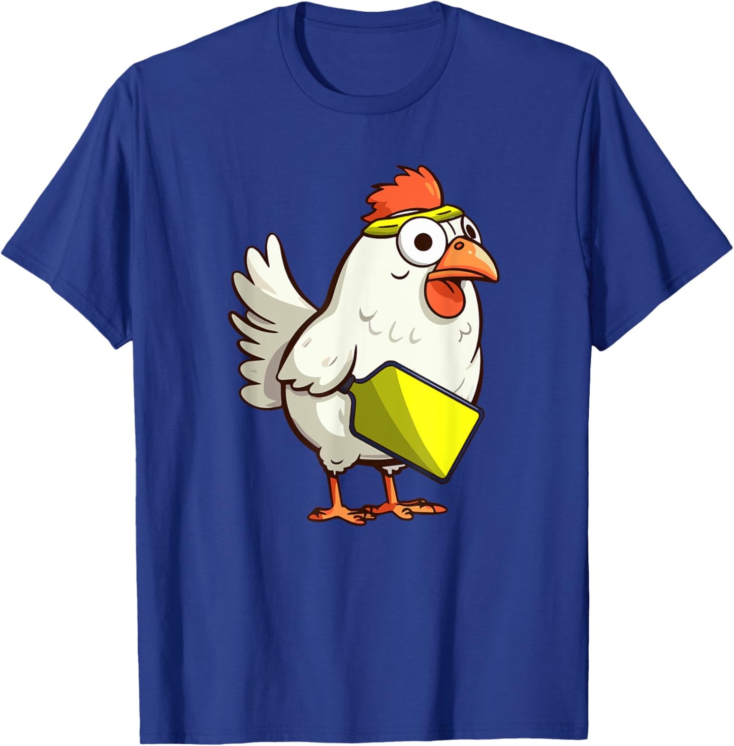 Cute Rooster Funny Chicken Pickleball Player T-Shirt - T-Shirt | Royal