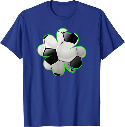 Soccer Ball Shamrock Four Leaf Clover St Patrick's Day