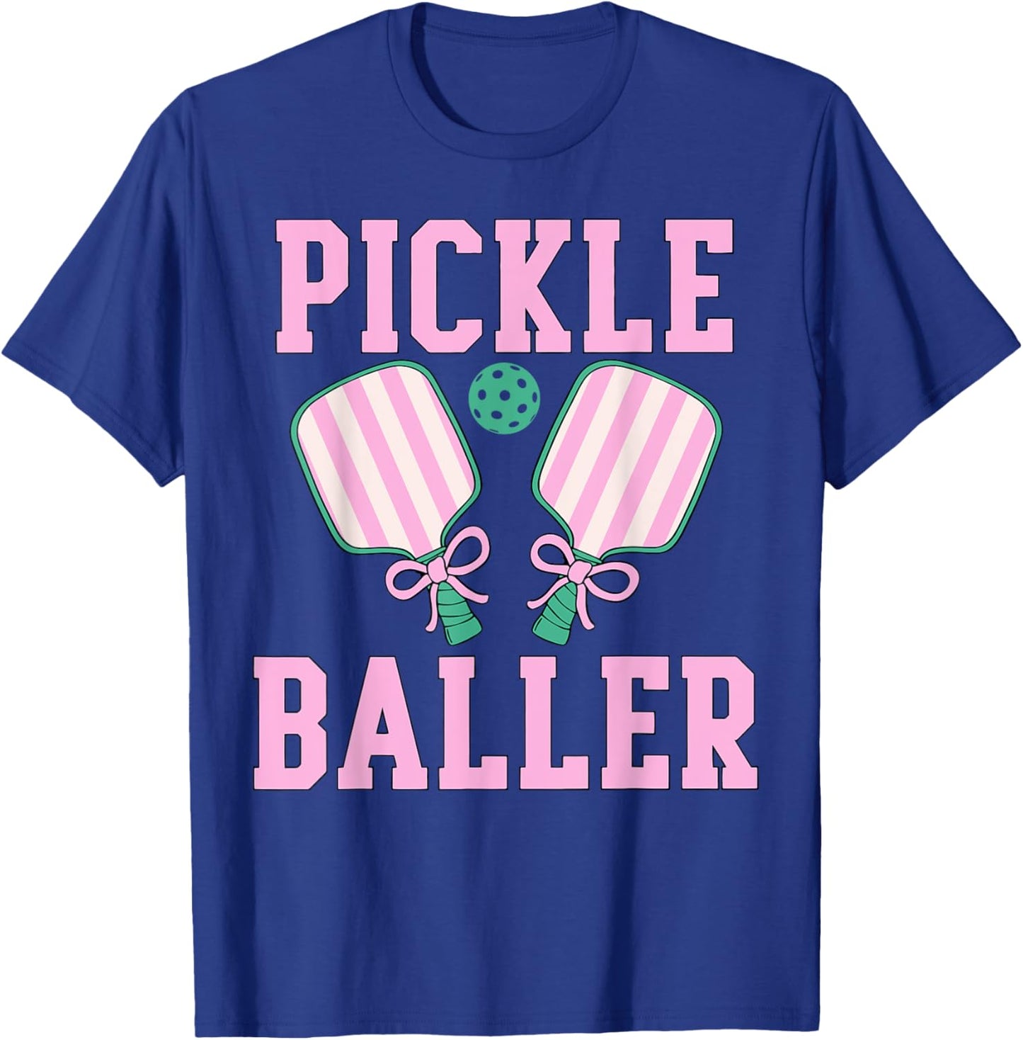 Coquette Pickle Baller Women Pickleball Lover T-Shirt - T-Shirt | Royal