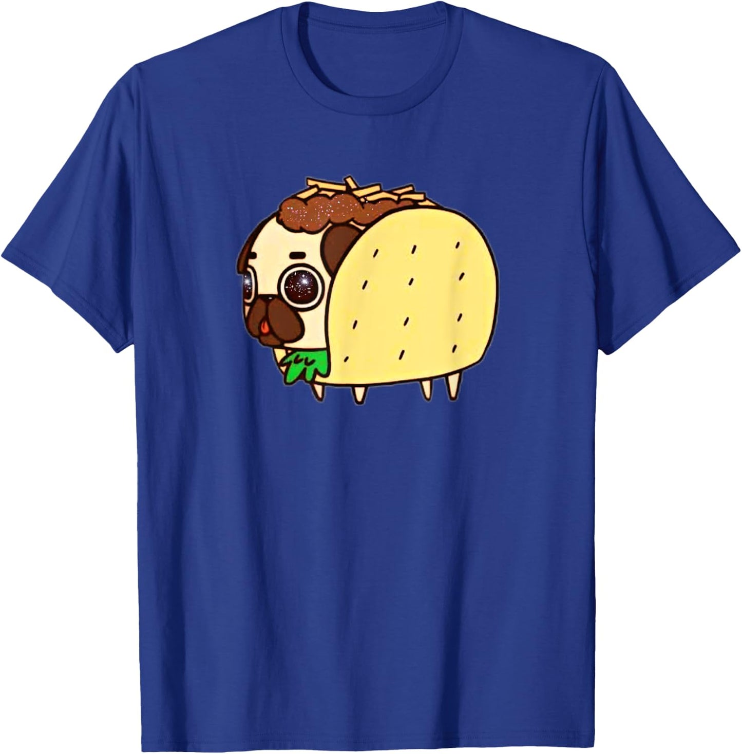 Funny Pug in Taco T-Shirt - T-Shirt | Royal