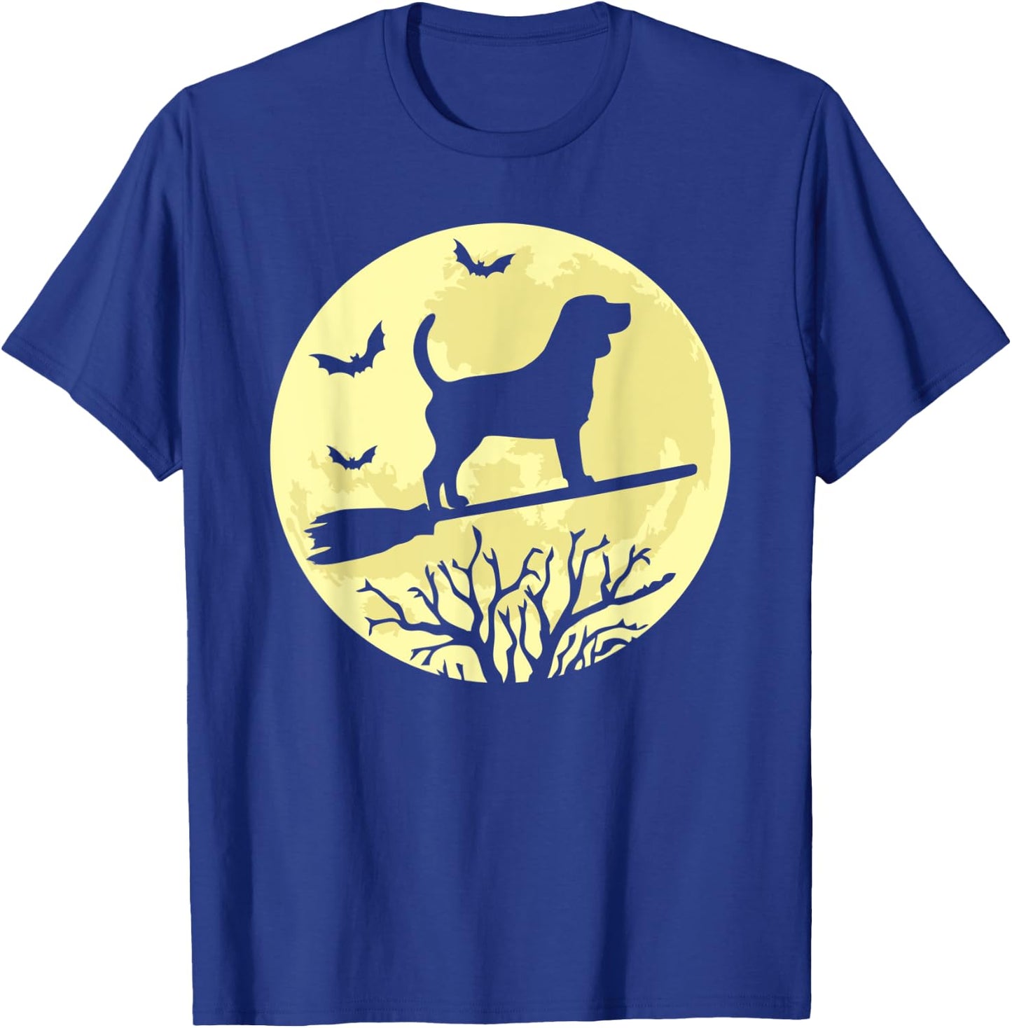 Beagle Witch Funny Beagle Dog Lover Halloween T-Shirt - T-Shirt | Royal
