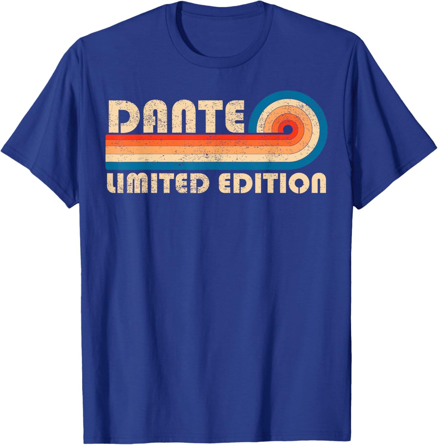 DANTE First Name Funny Retro Vintage Birthday T-Shirt - T-Shirt | Royal