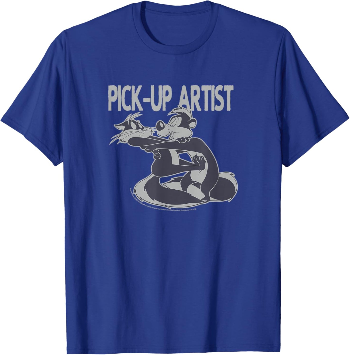 Looney Tunes Pepe Le Pew & Penelope Pick-Up Artist T-Shirt - T-Shirt | Royal