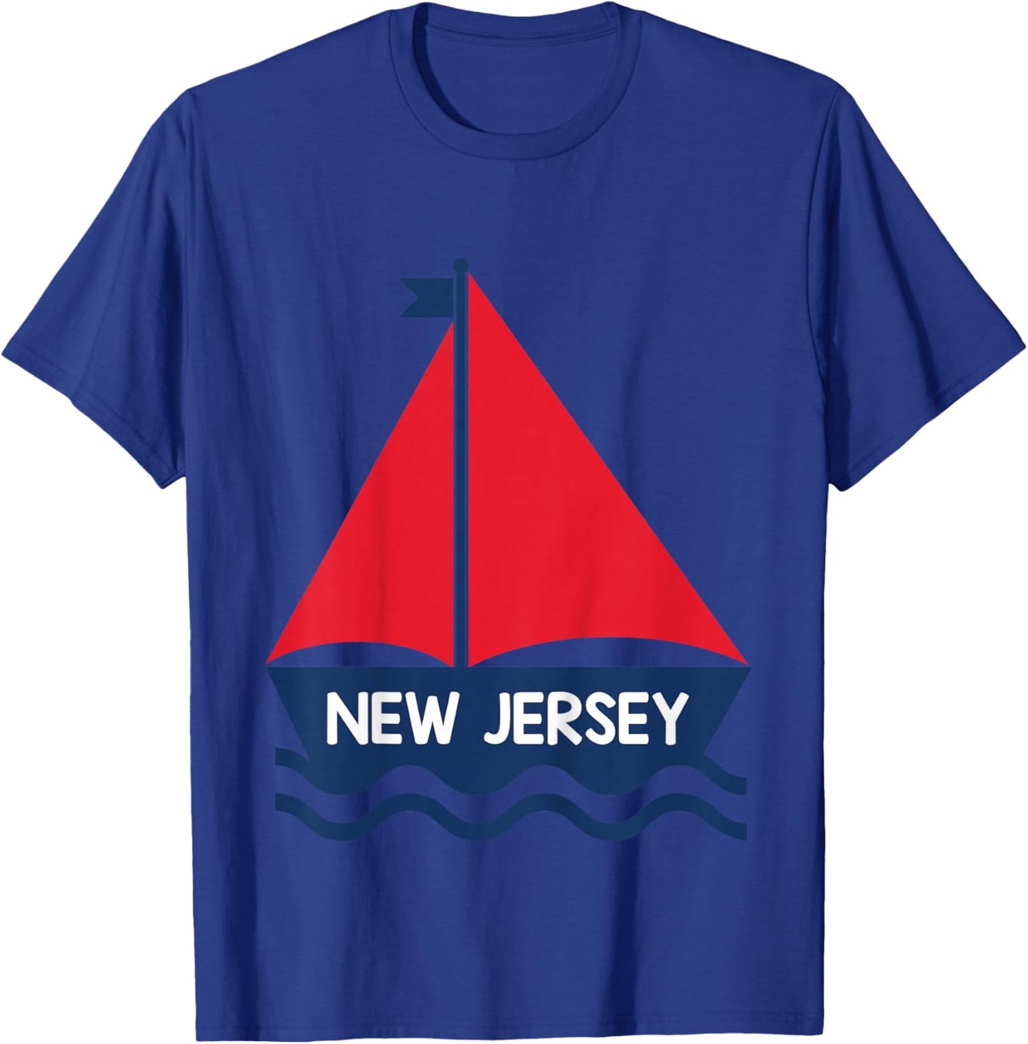 New Jersey Sailing Boat Boys Girls Toddler T-Shirt - T-Shirt | Royal