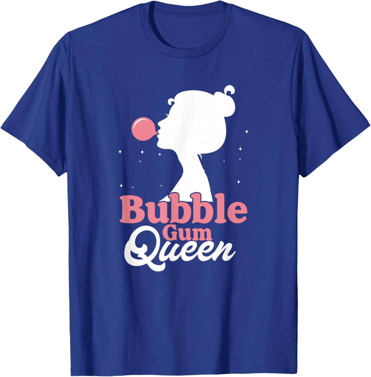 Funny Bubble Gum Queen | Chewing Gum Girl T-Shirt - T-Shirt | Royal