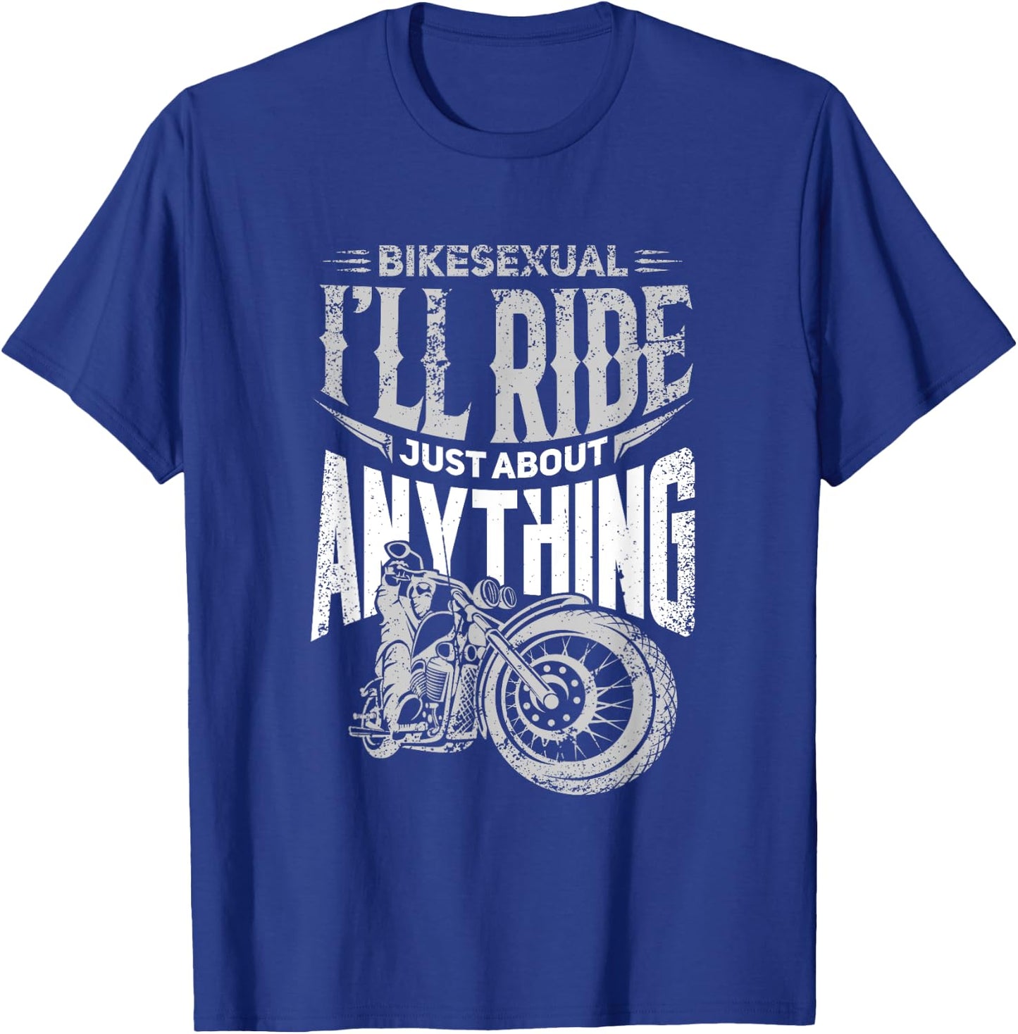 Hog Bikesexual Funny Motorcycle Bisexual Biker T-Shirt - T-Shirt | Royal
