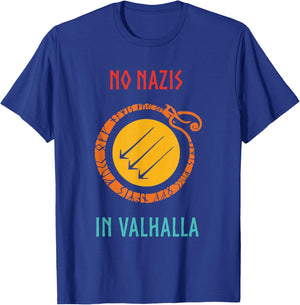 No Nazis in Valhalla Funny Vintage Apparel Black Kids T-Shirt - T-Shirt | Royal