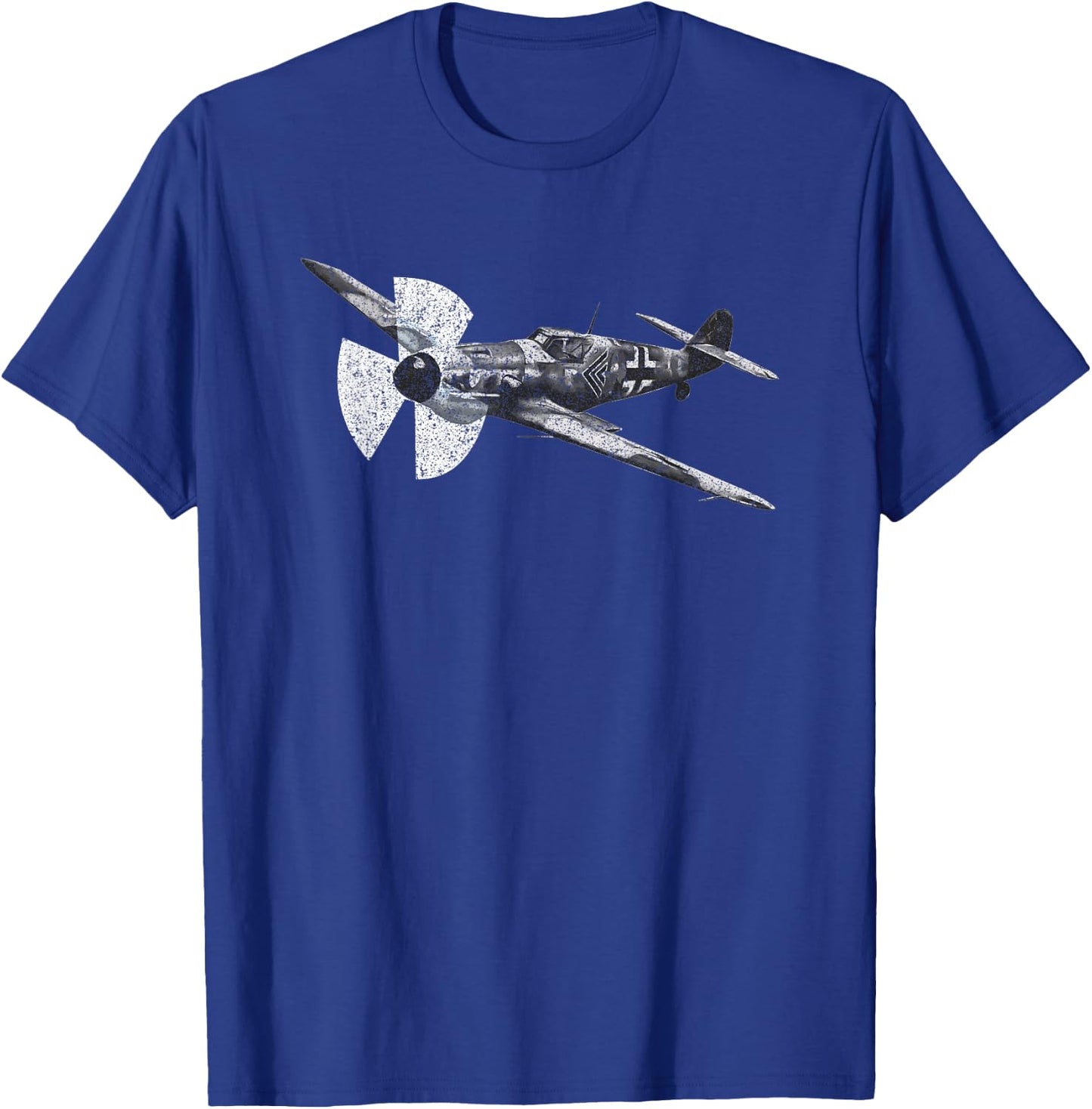 Messerschmitt Bf 109 German WW2 Fighter Plane Gift T-Shirt - T-Shirt | Royal