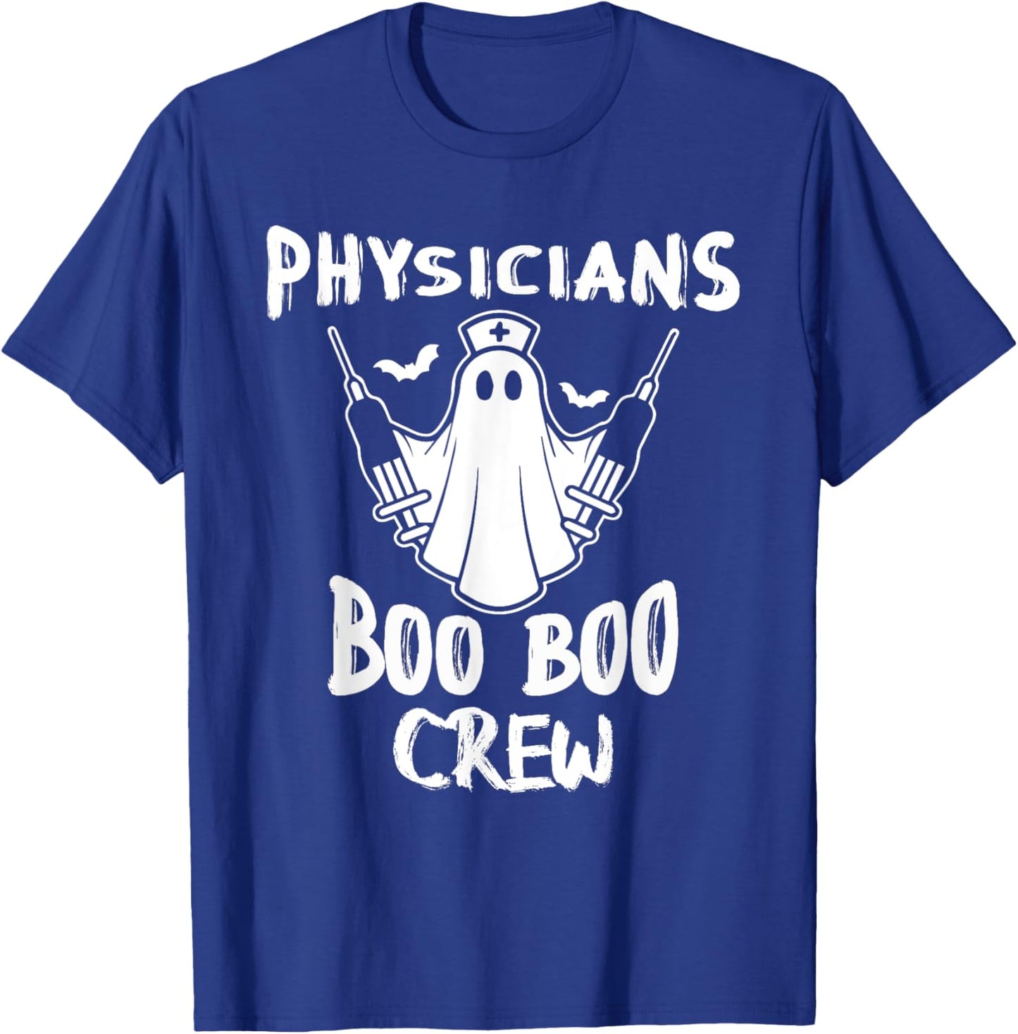 Physician Boo Boo Crew Halloween Nurse Ghost Costume T-Shirt - T-Shirt | Royal