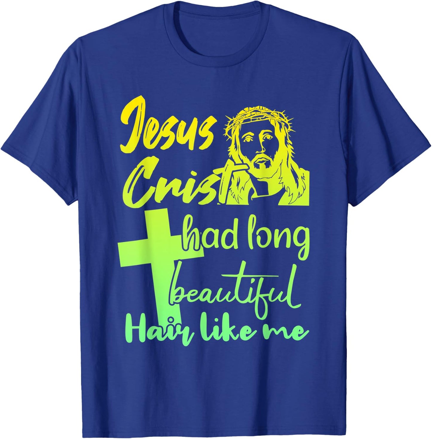 Man with long hair T-Shirt - T-Shirt | Royal