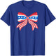 Preppy Patriotic Bow USA Flag T-Shirt - T-Shirt | Royal