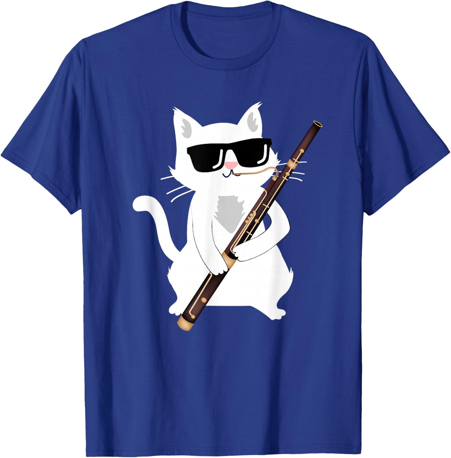 Cat Playing Bassoon T-Shirt - T-Shirt | Royal