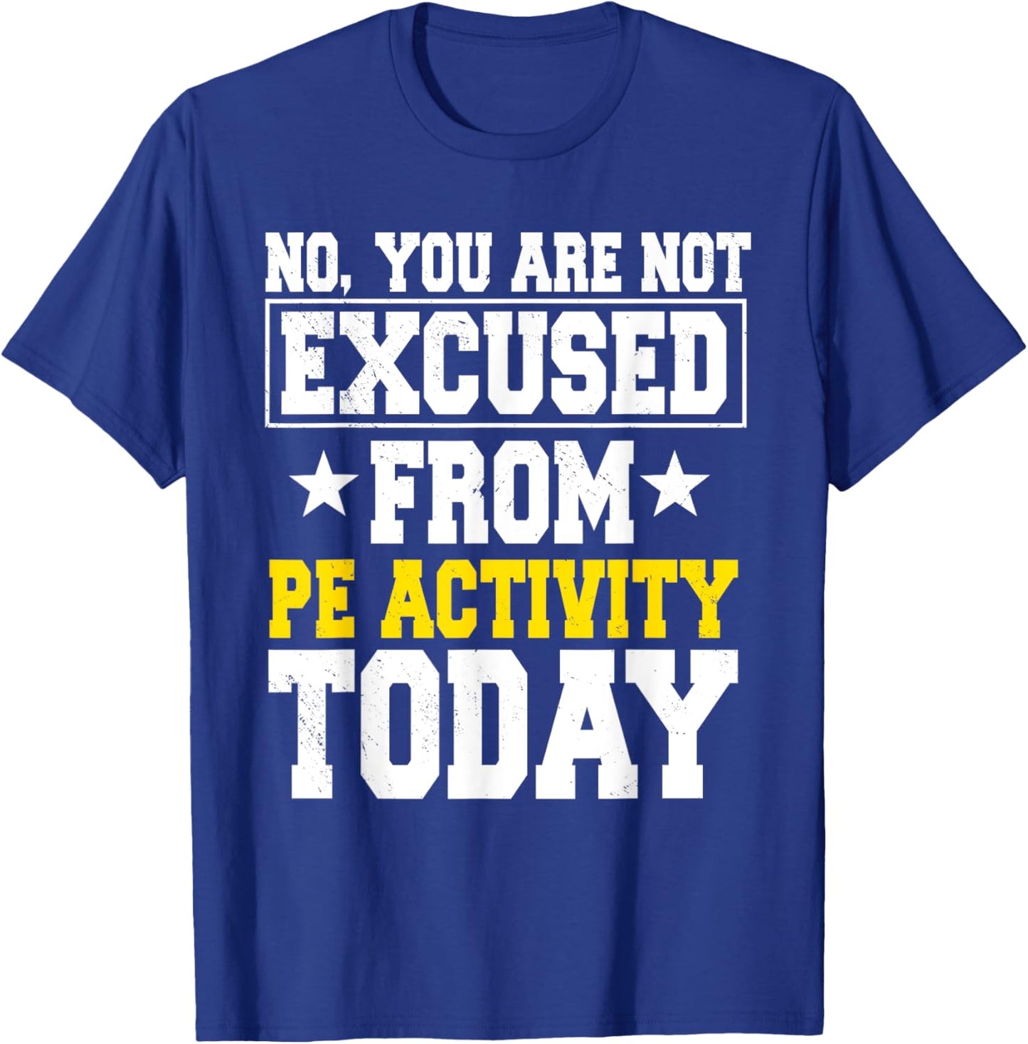 PE Teacher Physical Education Activity Instructor Gym Coach Men Women Girls Kids T-Shirt - T-Shirt | Royal
