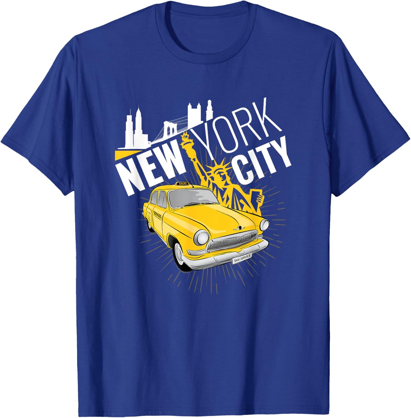 NYC New York Yellow Cab Taxi Gift Shirt Men Women Kids T-Shirt - T-Shirt | Royal