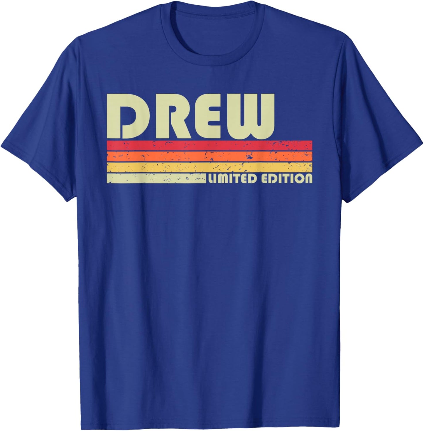 DREW Gift Name Personalized Funny Retro Vintage Birthday T-Shirt - T-Shirt | Royal