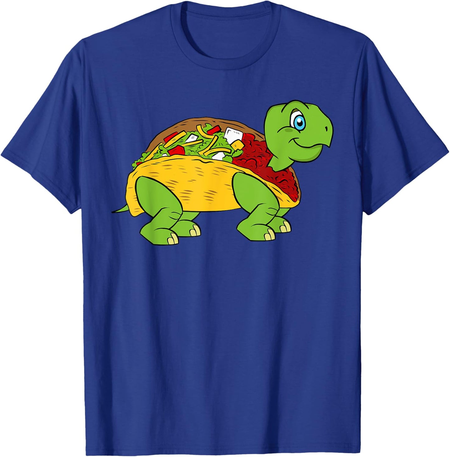 Cute Taco Turtle Gift Funny Tacos T-Shirt - T-Shirt | Royal