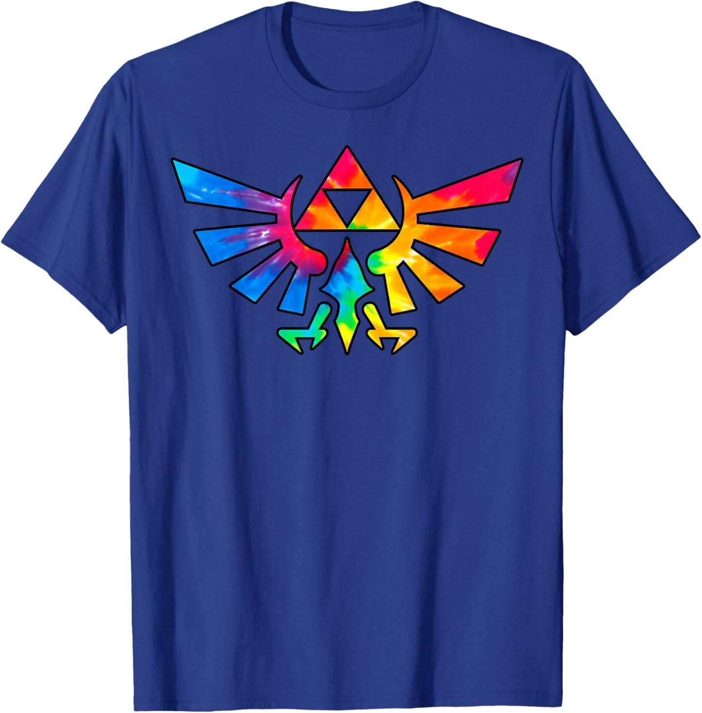 Legend of Zelda Triforce Symbol Tie Dye T-Shirt - T-Shirt | Royal