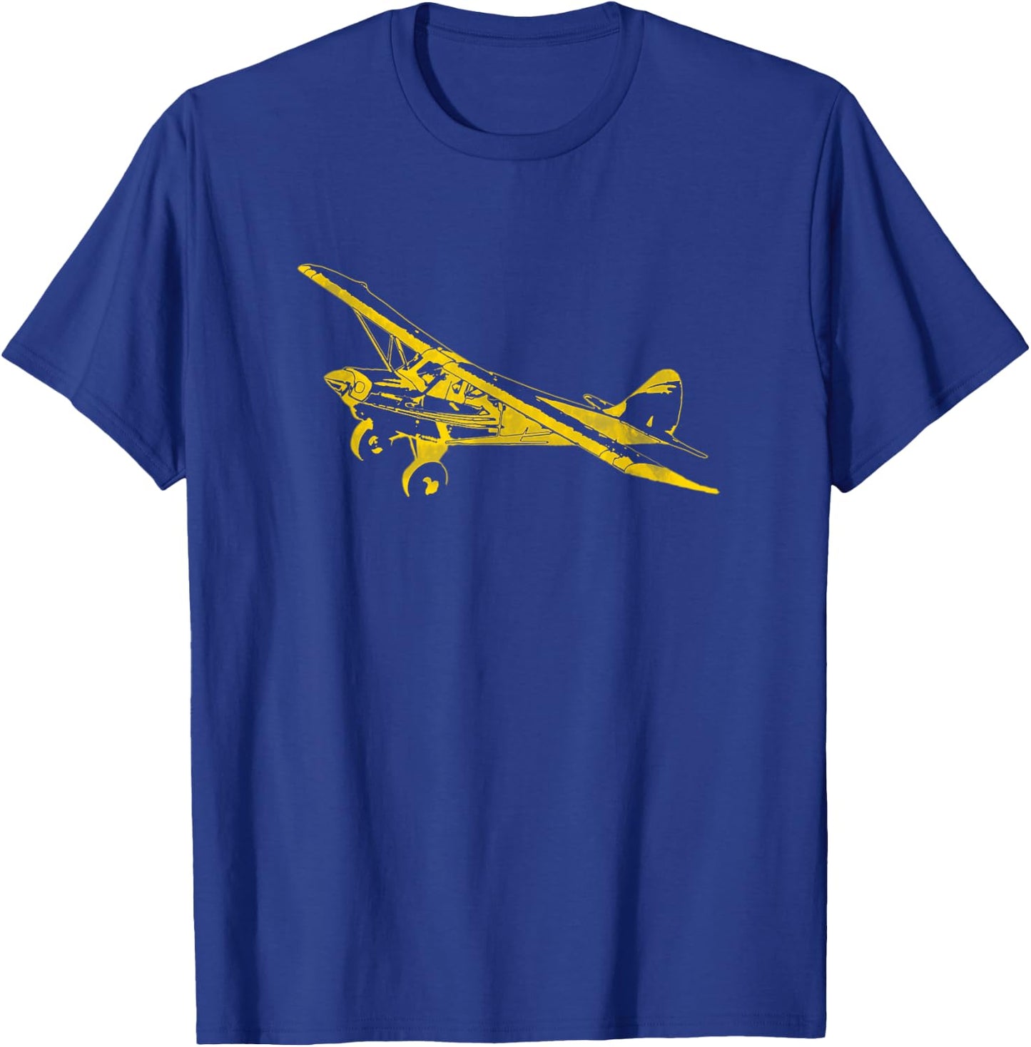 Classic Airplane Pilot Super Bush Cub T-Shirt - T-Shirt | Royal