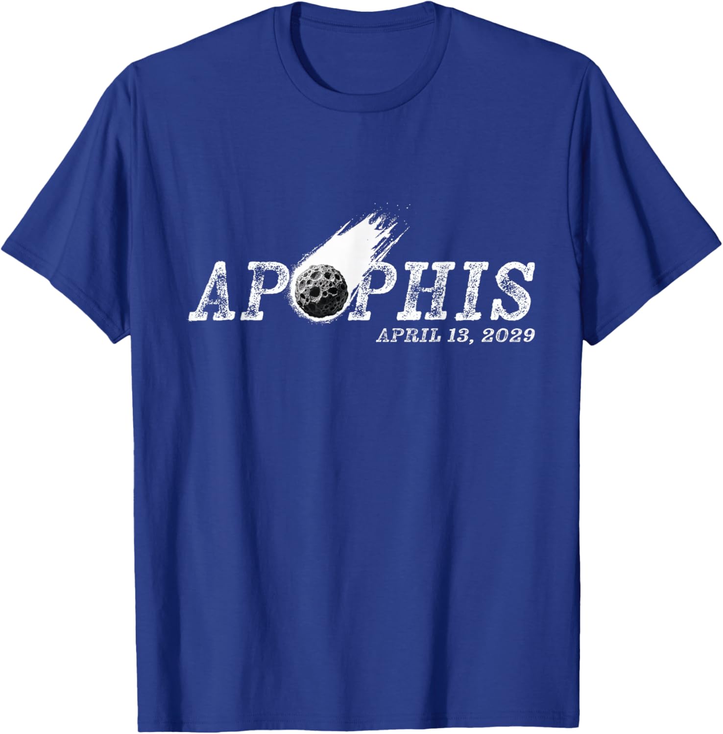 Asteroid Near Earth Object Apophis April 13 2029 T-Shirt - T-Shirt | Royal