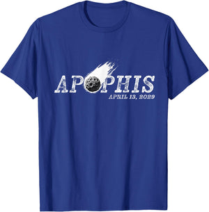 Asteroid Near Earth Object Apophis April 13 2029 T-Shirt - T-Shirt | Royal