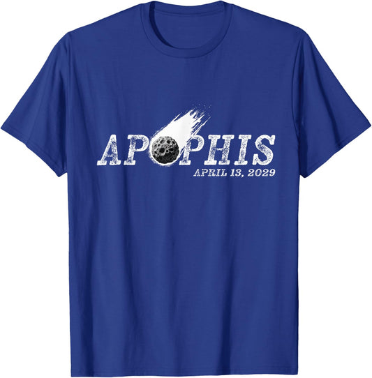 Asteroid Near Earth Object Apophis April 13 2029 T-Shirt - T-Shirt | Royal
