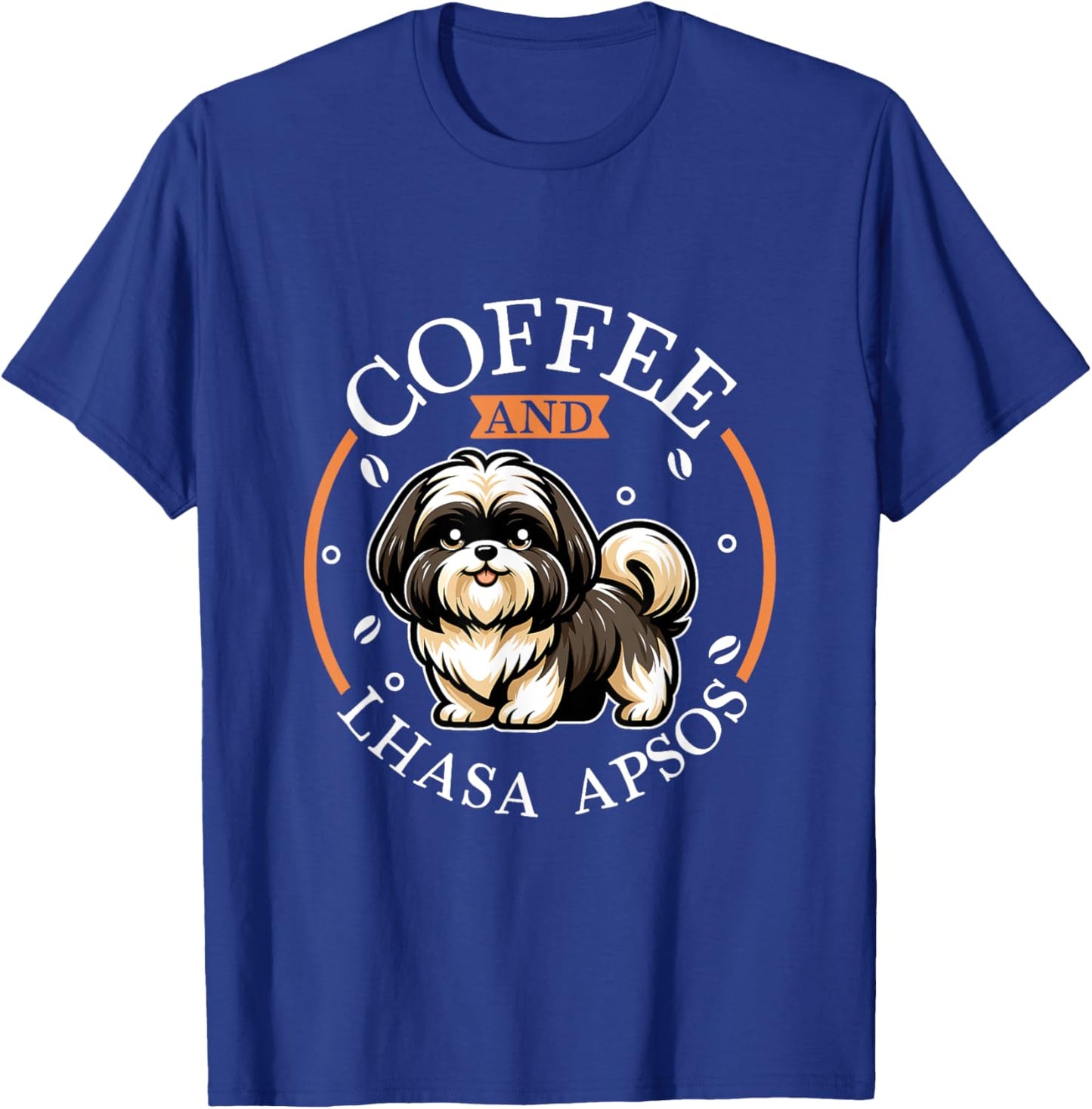 Coffee and Lhasa Apso T-Shirt - T-Shirt | Royal