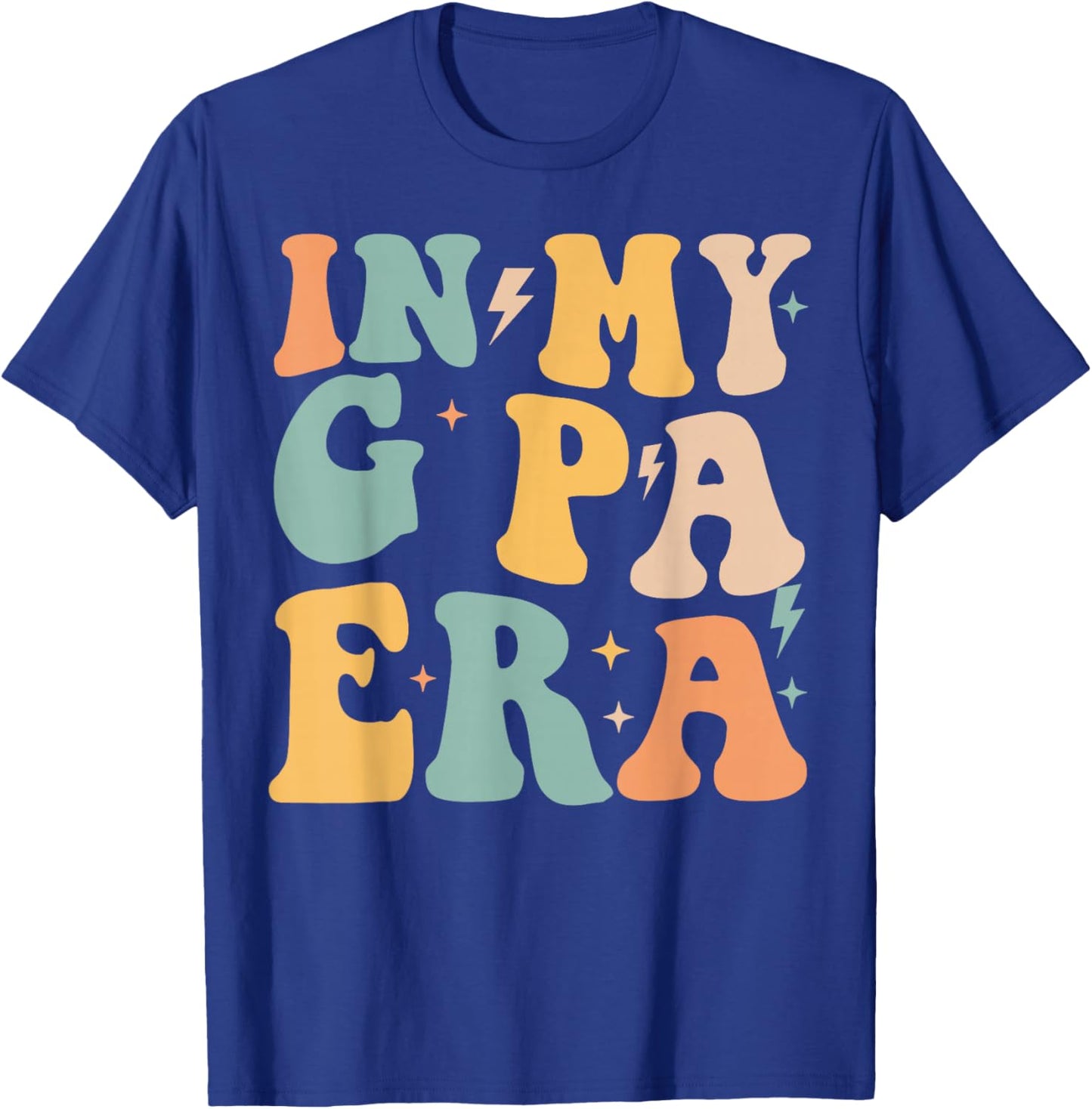 Retro Groovy In My G PA Era Father's Day T-Shirt - T-Shirt | Royal