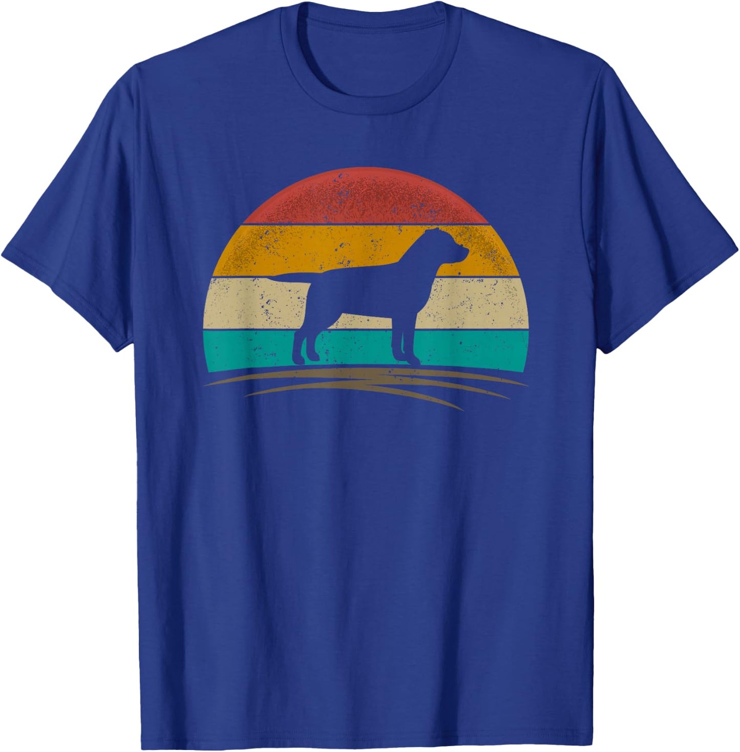 Labrador Retriever Dog Retro Labrador Lover Pet Lab Mom Dad T-Shirt - T-Shirt | Royal